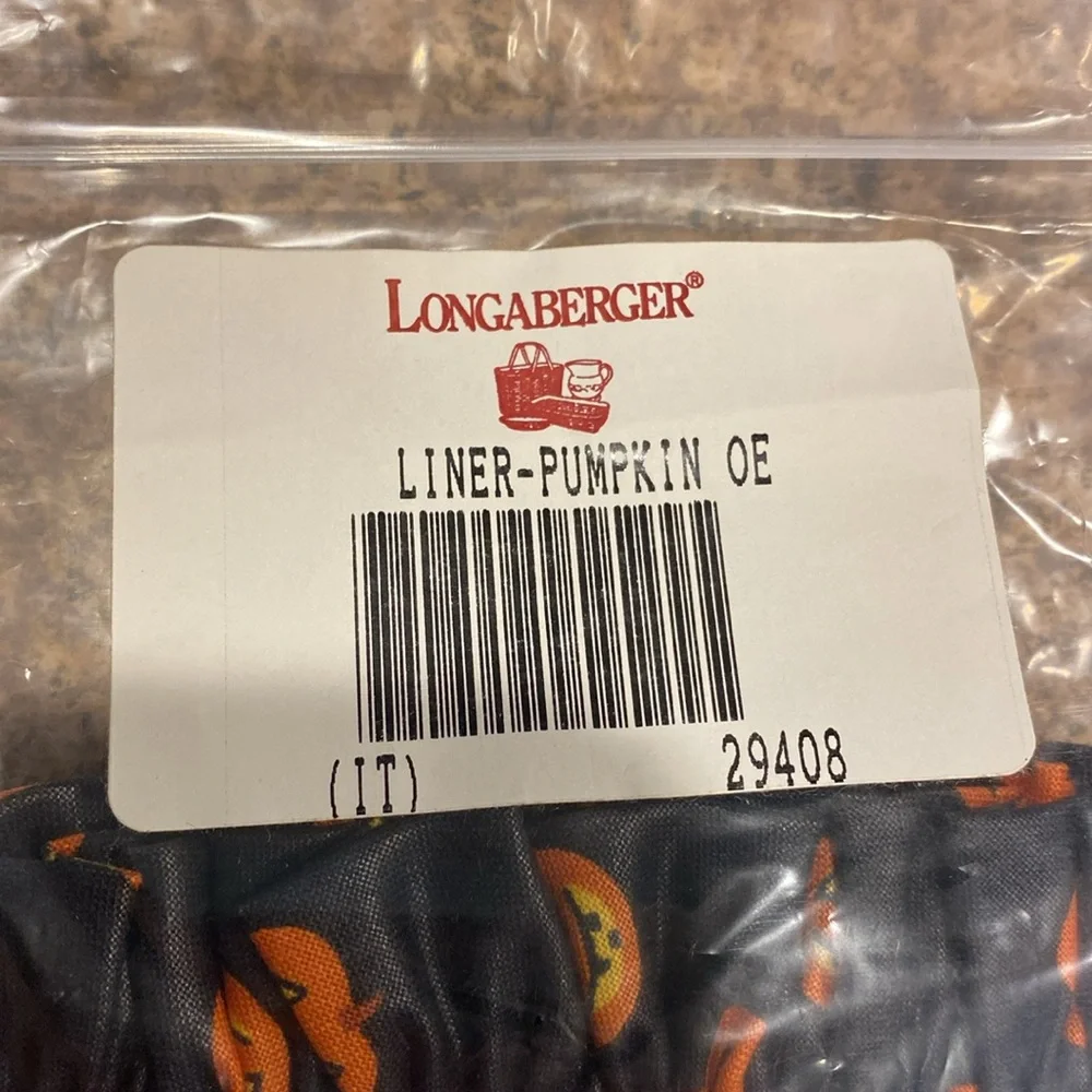 Longaberger pumpkin fabric
